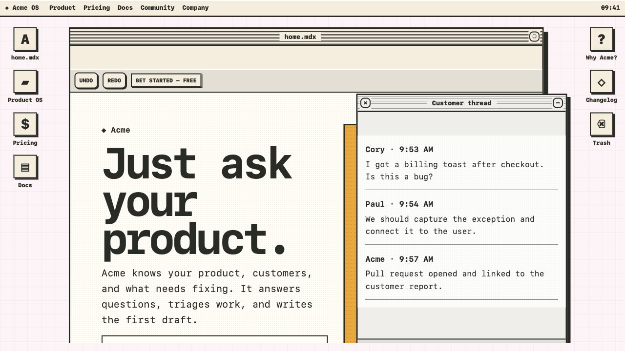Product OS example